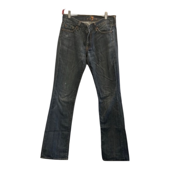 7 For All Mankind Denim - 7 For All Mankind Vintage- size 27- thick Straight Leg Jeans